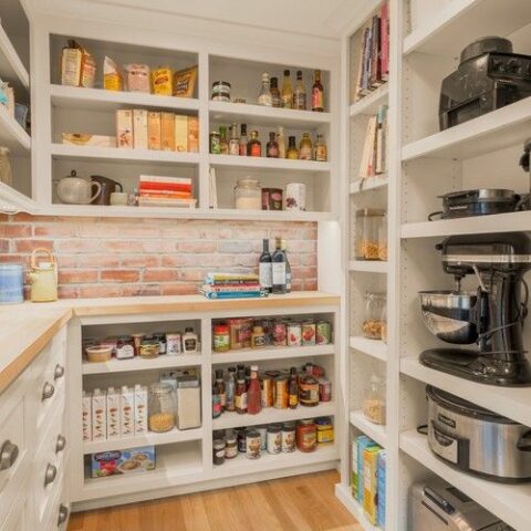 kitchen food storage, kitchen remodeling, walk in pantry