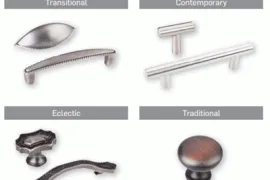 A variety of decorative hardware is shown.